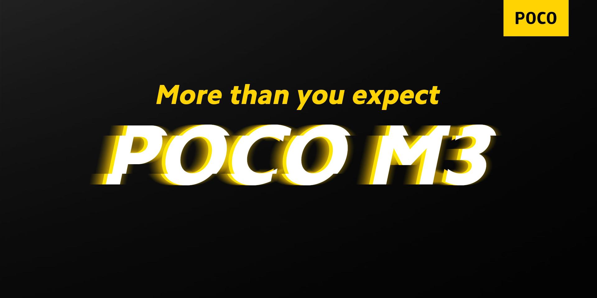 Poco M3 : Xiaomi, 24 Kasım’da ekonomik bir akıllı telefon POCO M3 sunacak
