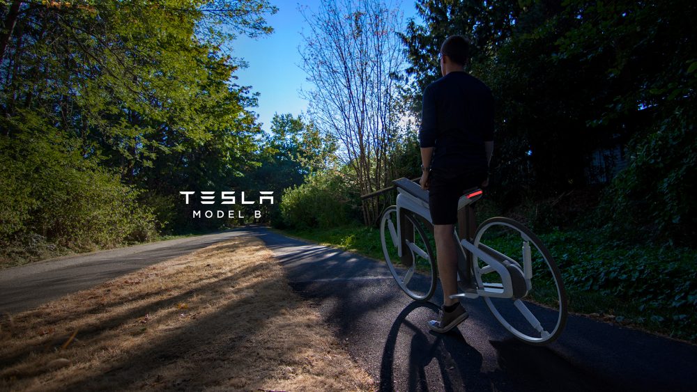 Otomatik pilotlu bir bisiklet mi? Tasarımcı Tesla için iki tekerlekli bir ulaşım projesi önerdi.